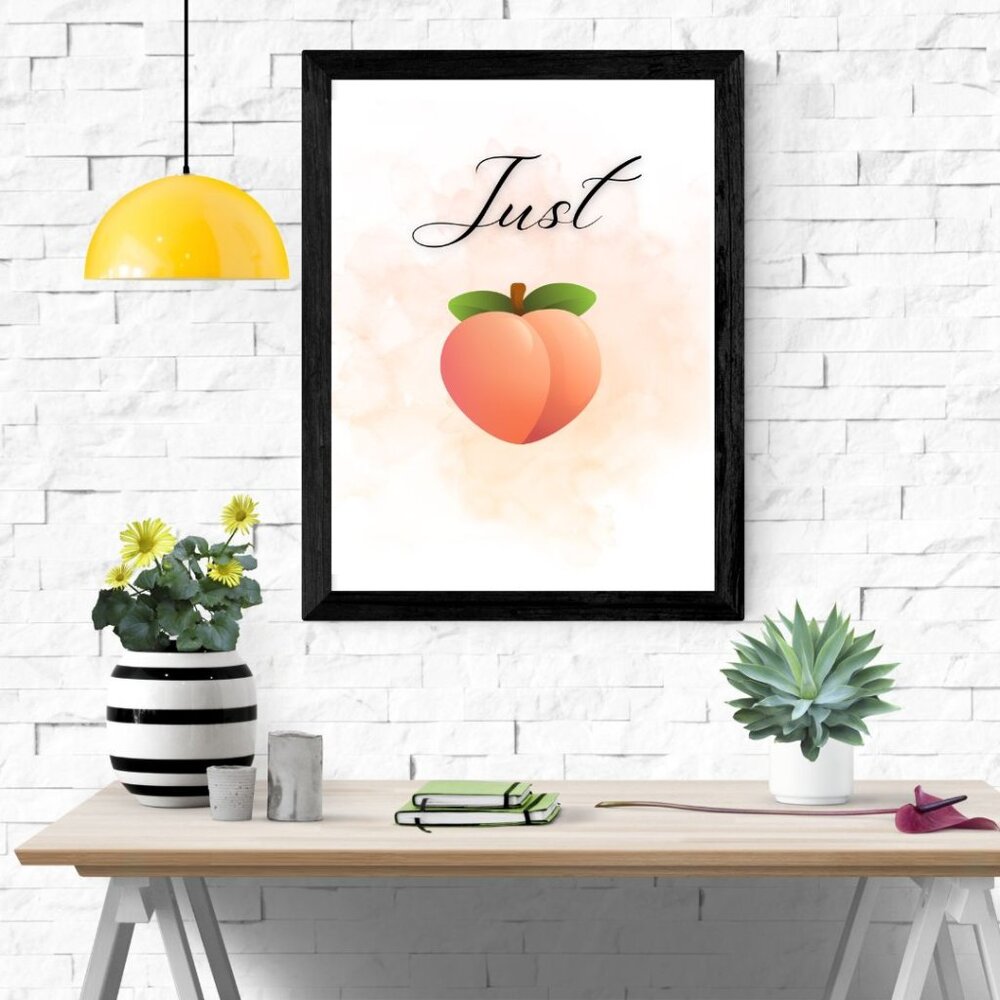 Just Peachy Art Print Wall Decor 8"x10"